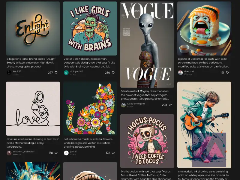 Exemples d'images générées par Ideogram AI
