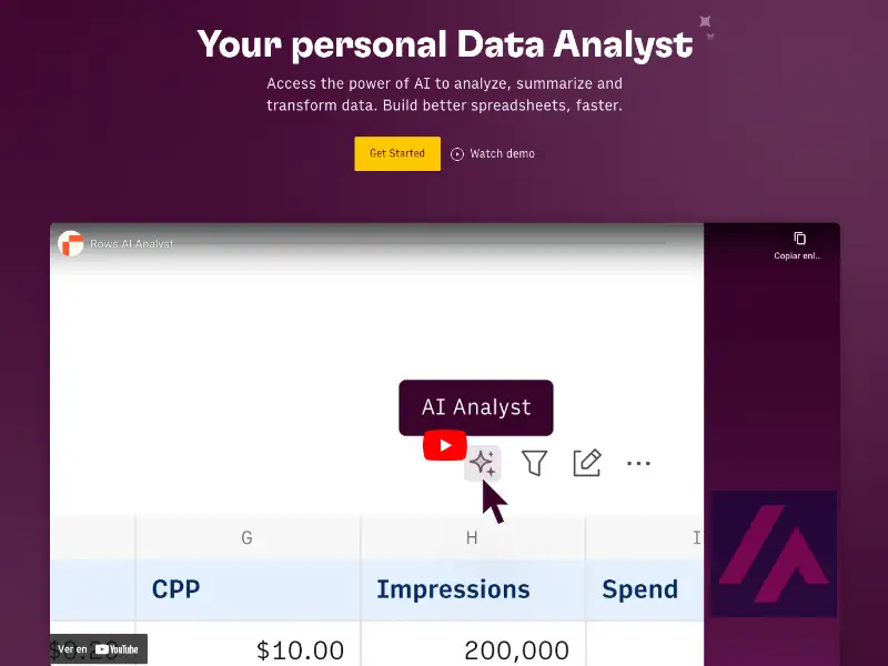Site web de ROWS Ai