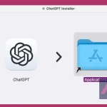 Fenêtre d'installation de ChatGPT sur Mac.
